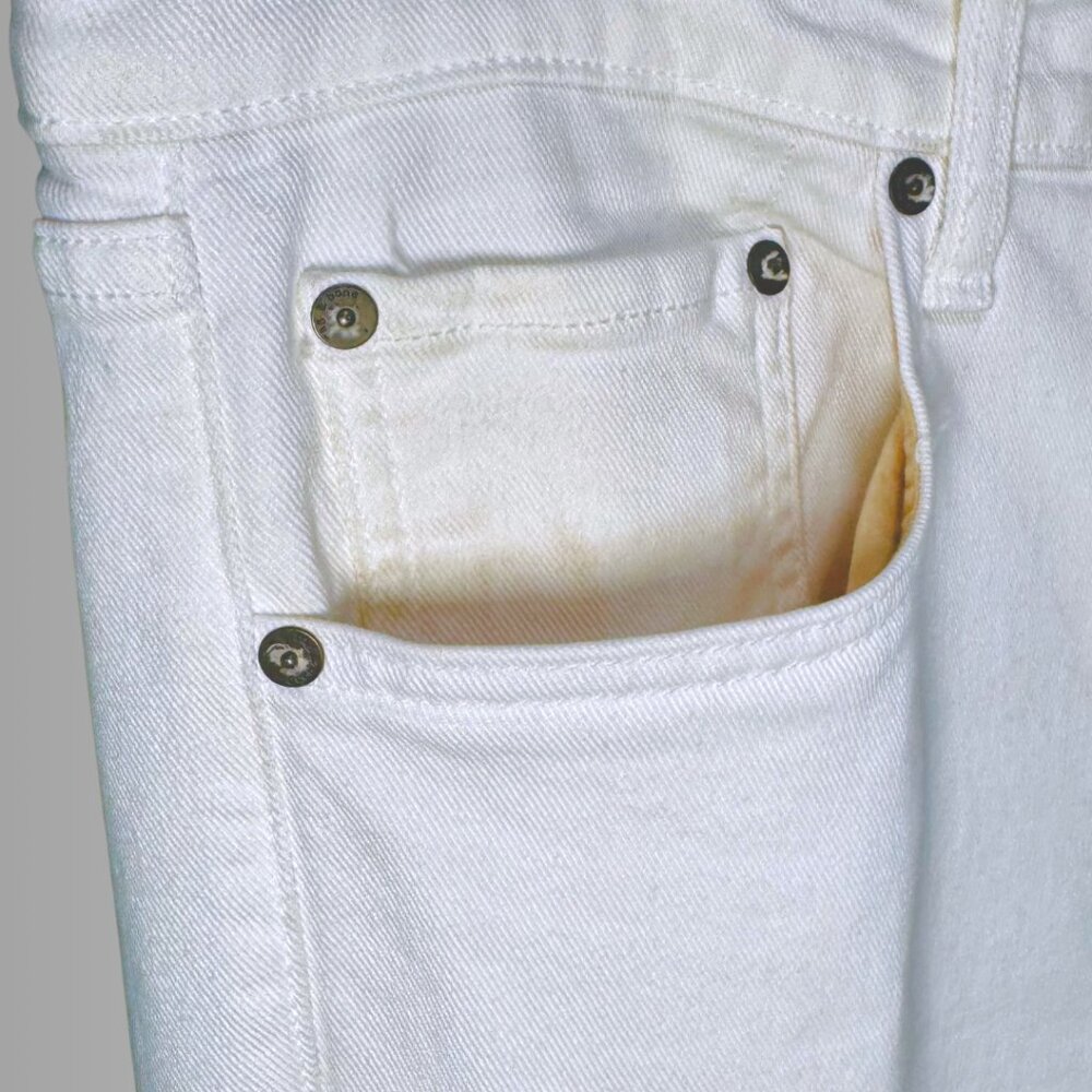 rag & bone Men's White Extra-Slim Jeans - 32 - Picture 5 of 16